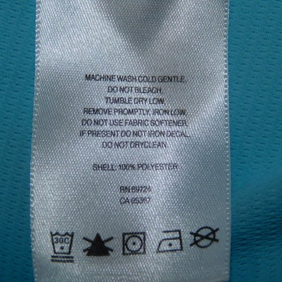 Columbia PFG Omni-Shade Womens M Aqua Blue 1/4 Sleeve Top Shirt - Picture 4 of 10